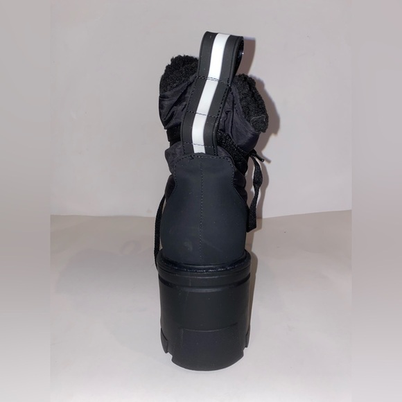 BCBGeneration Faux Fur Chunky Heeled Ankle Boots ‎ Women 10M/41Hiking Trail NEW - Picture 6 of 10